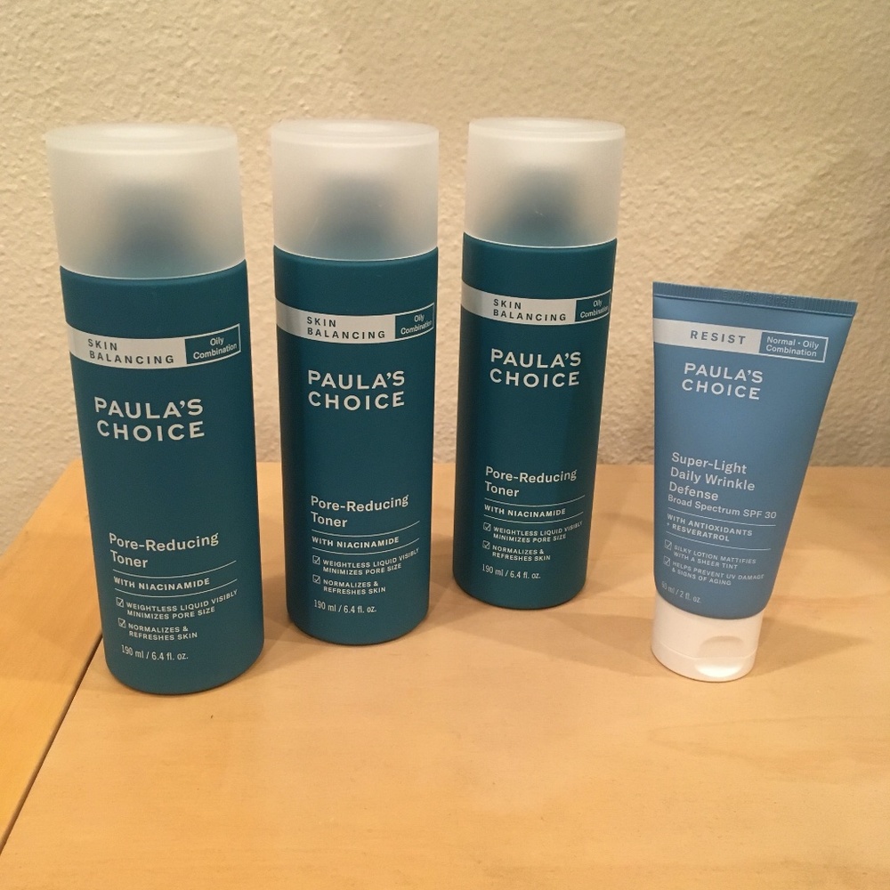 Paula's Choice Toner Tinted Mineral Sunscreen Lot